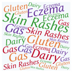 Skin rashes eczema gas gluten casein free diet